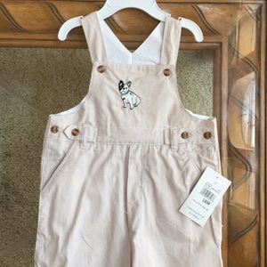 Boy’s 18M Striped Overalls